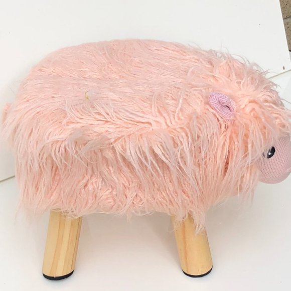 Kids fur stool - Picture 3 of 5